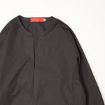 画像をギャラリービューアに読み込む, アドラーブル ブラック ペルヴィアンピマコットン スキッパーワンピース ADOLUVLE ORIGINAL BLACK PERUVIAN PIMA COTTON LONG SLEEVE DRESS