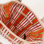 画像をギャラリービューアに読み込む, ISABEL MARANT イザベル・マラン オレンジストライプ トートバッグ DARWEN STRIPED NYLON TOTE-BAG