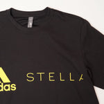 画像をギャラリービューアに読み込む, アディダス ステラマッカートニー ブラック×イエロー ルーズフィット コラボ ロゴ Tシャツ ADIDAS × STELLA MCCARTNEY BLACK×YELLOW BIG LOGO TEE WOMEN