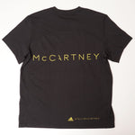 画像をギャラリービューアに読み込む, アディダス ステラマッカートニー ブラック×イエロー ルーズフィット コラボ ロゴ Tシャツ ADIDAS × STELLA MCCARTNEY BLACK×YELLOW BIG LOGO TEE WOMEN