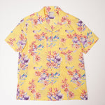 画像をギャラリービューアに読み込む, ジェークルー イエロー アロハシャツ 開襟 フラワー柄 シャツ J.CREW YELLOW ALOHA SHIRT FLOWER SHIRTS MENS