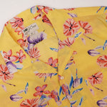 画像をギャラリービューアに読み込む, ジェークルー イエロー アロハシャツ 開襟 フラワー柄 シャツ J.CREW YELLOW ALOHA SHIRT FLOWER SHIRTS MENS
