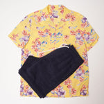 画像をギャラリービューアに読み込む, ジェークルー イエロー アロハシャツ 開襟 フラワー柄 シャツ J.CREW YELLOW ALOHA SHIRT FLOWER SHIRTS MENS