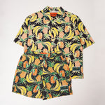 画像をギャラリービューアに読み込む, ALL CITY BY JUST DON オールシティ フルーツ柄 ルーズフィット コットン ナイロンシャツ FRUIT LOOSE-FIT COTTON NYLON SHIRT