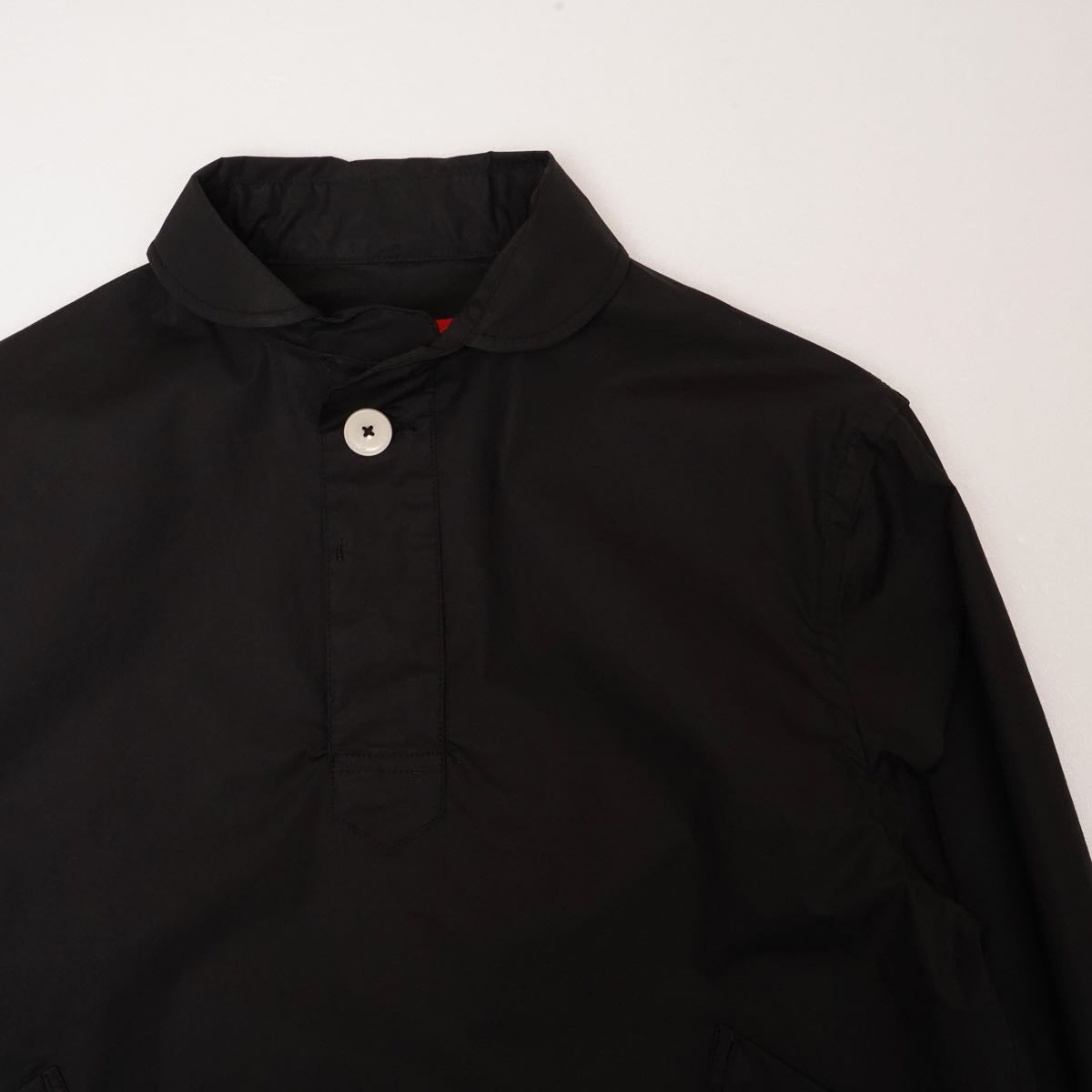 アドラーブル オリジナル プルオーバーシャツ ブラック ペルヴィアンピマコットン ADOLUVLE ORIGINAL PULLOVER SHIRTS  BLACK PERUVIAN PIMA COTTON MADE IN JAPAN