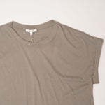 画像をギャラリービューアに読み込む, スプレンディッド カーキグレー ショートスリーブ Tシャツ ロールT SPLENDID SVB SKYE SHORT SLEEVE CREW-NECK TEE WOMENS
