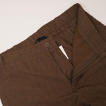 画像をギャラリービューアに読み込む, oak + fort オークアンドフォート ダークカーキストライプ リネン×コットン ショートパンツ DARK KHAKI STRIPE LINEN COTTON SHORT MEN