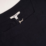 画像をギャラリービューアに読み込む, スプレンディッド ネイビー リネン スクエアネックワンピース ドレス SPLENDID NAVY LINEN SQUARE-NECK DRESS WOMENS