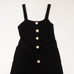 画像をギャラリービューアに読み込む, スプレンディッド × メアリー・ローレス・リー ブラック ボタンジャンプスーツ オールインワン SPLENDID × MARY LAWLESS LEE BLACK BUTTON JUMP-SUIT WOMENS