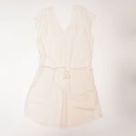 画像をギャラリービューアに読み込む, スプレンディッド オフホワイト リネン混 Vネックワンピース ドレス SPLENDID OFF-WHITE LINEN-MIX V-NECK DRESS WOMENS