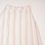 画像をギャラリービューアに読み込む, スプレンディッド ホワイト×ベージュ ストライプ リネン マキシスカート&チューブワンピ 2WAY SPLENDID WHITE×BEIGE STRIPE LINEN MAXI SKIRT WOMENS