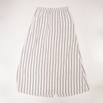 画像をギャラリービューアに読み込む, スプレンディッド ホワイト×チャコールグレー ストライプ リネン マキシスカート SPLENDID WHITE×C.GRAY STRIPE LINEN MAXI SKIRT WOMENS