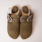 画像をギャラリービューアに読み込む, RAG&BONE NEWYORK ラグアンドボーン オリーブ リサイクルコットンネット ミュール OLIVE RECYCLED COTTON NETTING ANSLEY MULE