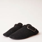 画像をギャラリービューアに読み込む, RAG&BONE NEWYORK ラグアンドボーン ブラック リサイクルコットンネット ミュール BLACK RECYCLED COTTON NETTING ANSLEY MULE