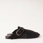 画像をギャラリービューアに読み込む, RAG&BONE NEWYORK ラグアンドボーン ブラック リサイクルコットンネット ミュール BLACK RECYCLED COTTON NETTING ANSLEY MULE