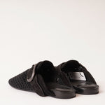 画像をギャラリービューアに読み込む, RAG&BONE NEWYORK ラグアンドボーン ブラック リサイクルコットンネット ミュール BLACK RECYCLED COTTON NETTING ANSLEY MULE