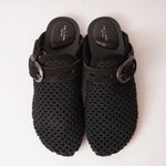 画像をギャラリービューアに読み込む, RAG&BONE NEWYORK ラグアンドボーン ブラック リサイクルコットンネット ミュール BLACK RECYCLED COTTON NETTING ANSLEY MULE