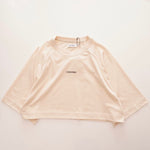 画像をギャラリービューアに読み込む, CK カルバンクライン ベージュ ショート丈 ラグランカットソー CALVIN KLEIN RAGLAN SHORT TOP WOMENS