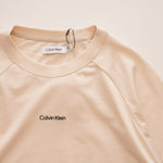 画像をギャラリービューアに読み込む, CK カルバンクライン ベージュ ショート丈 ラグランカットソー CALVIN KLEIN RAGLAN SHORT TOP WOMENS