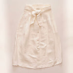 画像をギャラリービューアに読み込む, ヴィンス ホワイト ビッグリボン ロングボタンスカート VINCE WHITE BIG-RIBBON LONG BUTTON SKIRT WOMENS