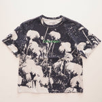 画像をギャラリービューアに読み込む, CK カルバンクライン ネイビー フラワープリント ロゴ Tシャツ CALVIN KLEIN NAVY FLOWER PRINT TEE WOMENS