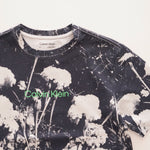 画像をギャラリービューアに読み込む, CK カルバンクライン ネイビー フラワープリント ロゴ Tシャツ CALVIN KLEIN NAVY FLOWER PRINT TEE WOMENS