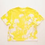 画像をギャラリービューアに読み込む, CK カルバンクライン ネオンイエロー ロゴ フラワープリント Tシャツ CALVIN KLEIN NEON YELLOW FLOWER PRINT TEE WOMENS