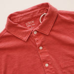 画像をギャラリービューアに読み込む, ジェークルー ピンク ガーメントダイ ポケット ポロシャツ J.CREW PINK GARMENT DYED POCKET POLO-SHIRT MENS