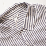 画像をギャラリービューアに読み込む, スプレンディッド ホワイト×ネイビー ストライプ ノースリーブ シャツ SPLENDID WHITE NAVY SLEEVELESS SHIRT WOMENS