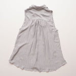 画像をギャラリービューアに読み込む, スプレンディッド ホワイト×ネイビー ストライプ ノースリーブ シャツ SPLENDID WHITE NAVY SLEEVELESS SHIRT WOMENS