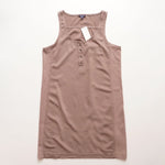 画像をギャラリービューアに読み込む, スプレンディッド アッシュ ライトブラウン ボタン ノースリーブドレス ワンピース SPLENDID ASH LIGHT BROWN BUTTON SLEEVELESS DRESS WOMENS