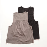 画像をギャラリービューアに読み込む, スプレンディッド グレーカーキ ノースリーブ ボタンタンクトップ SPLENDID GRAY-KHAKI SLEEVELESS BUTTON TANK-TOP WOMENS