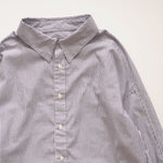 画像をギャラリービューアに読み込む, アドラーブル ネイビー ホワイト ストライプ スプリットラグランスリーブ ビッグシルエット シャツ ADOLUVLE ORIGINAL NAVY WHITE SPLIT RAGLAN SLEEVE STRIPED BIG SHIRT LONG SLEEVE