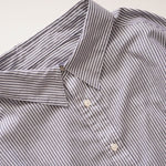 画像をギャラリービューアに読み込む, アドラーブル ネイビー ホワイト ストライプ スプリットラグランスリーブ ビッグシルエット シャツ ADOLUVLE ORIGINAL NAVY WHITE SPLIT RAGLAN SLEEVE STRIPED BIG SHIRT LONG SLEEVE