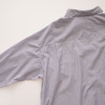 画像をギャラリービューアに読み込む, アドラーブル ネイビー ホワイト ストライプ スプリットラグランスリーブ ビッグシルエット シャツ ADOLUVLE ORIGINAL NAVY WHITE SPLIT RAGLAN SLEEVE STRIPED BIG SHIRT LONG SLEEVE