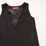 画像をギャラリービューアに読み込む, アドラーブル ブラック ウールVネックワンピース ADOLUVLE ORIGINAL BLACK WOOL V-NECK SLEEVELESS DRESS