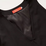 画像をギャラリービューアに読み込む, アドラーブル ブラック ウールVネックワンピース ADOLUVLE ORIGINAL BLACK WOOL V-NECK SLEEVELESS DRESS