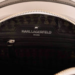 画像をギャラリービューアに読み込む, KARL LAGERFELD PARIS カールラガーフェルド ブラック エナメル 2ウェイバッグ BLACK ENAMEL SHOULDER-BAG WOMEN