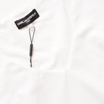 画像をギャラリービューアに読み込む, KARL LAGERFELD PARIS カールラガーフェルド ホワイト×ブラック Vネックロゴチュール ワンピース ドレス WHITE BLACK V-NECK DRESS WOMEN