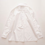 画像をギャラリービューアに読み込む, KARL LAGERFELD PARIS カールラガーフェルド ホワイト ボタンスリーブシャツ ポプリンブラウス WHITE BUTTON SLEEVE POPLIN BLOUSE WOMEN