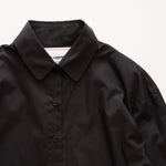 画像をギャラリービューアに読み込む, KARL LAGERFELD PARIS カールラガーフェルド ブラック ボタンスリーブシャツ ポプリンブラウス BLACK BUTTON SLEEVE POPLIN BLOUSE WOMEN