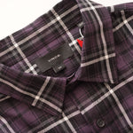 画像をギャラリービューアに読み込む, ビンス ヴィンス パープル 長袖 チェックポケットシャツ VINCE PURPLE CHECK POCKETS LONG-SLEEVES SHIRTS MENS