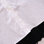 画像をギャラリービューアに読み込む, KARL LAGERFELD PARIS カールラガーフェルド ホワイト/ブラック バックプリーツ ポプリンシャツワンピース ドレス WHITE/BLACK BACK-PLEATS SHIRT DRESS WOMEN