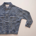 画像をギャラリービューアに読み込む, oak + fort オークアンドフォート ライトインディゴ ビッグシルエット デニムジャケット LIGHT-INDIGO BIG-SILHOUETTE DENIM JACKET