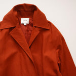 画像をギャラリービューアに読み込む, ヴィンス ラストアンバーカラー ベルト付き ロングコート VINCE RUST AMBER BELTED LONG COAT WOMENS