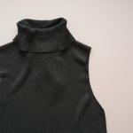 画像をギャラリービューアに読み込む, スプレンディッド グリーン ノースリーブ タートルニット SPLENDID GREEN SLEEVELESS TURTLE KNIT WOMENS