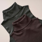 画像をギャラリービューアに読み込む, スプレンディッド  グレー ノースリーブ タートルニット SPLENDID GRAY SLEEVELESS TURTLE KNIT WOMENS