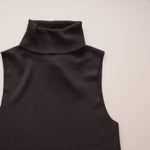 画像をギャラリービューアに読み込む, スプレンディッド  グレー ノースリーブ タートルニット SPLENDID GRAY SLEEVELESS TURTLE KNIT WOMENS