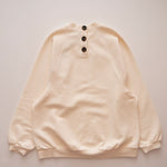 画像をギャラリービューアに読み込む, メイドウェル アイボリー バックボタン ラグラントップ MADEWELL IVORY BACK-BUTTON RAGLAN TOP WOMENS