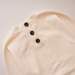 画像をギャラリービューアに読み込む, メイドウェル アイボリー バックボタン ラグラントップ MADEWELL IVORY BACK-BUTTON RAGLAN TOP WOMENS
